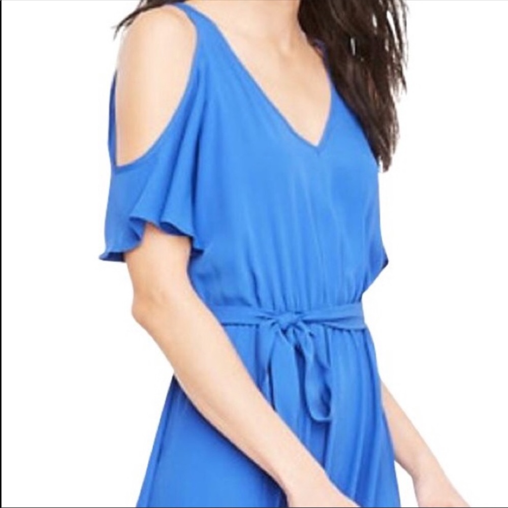 Ann Taylor Cold Shoulder Dress - Blue
